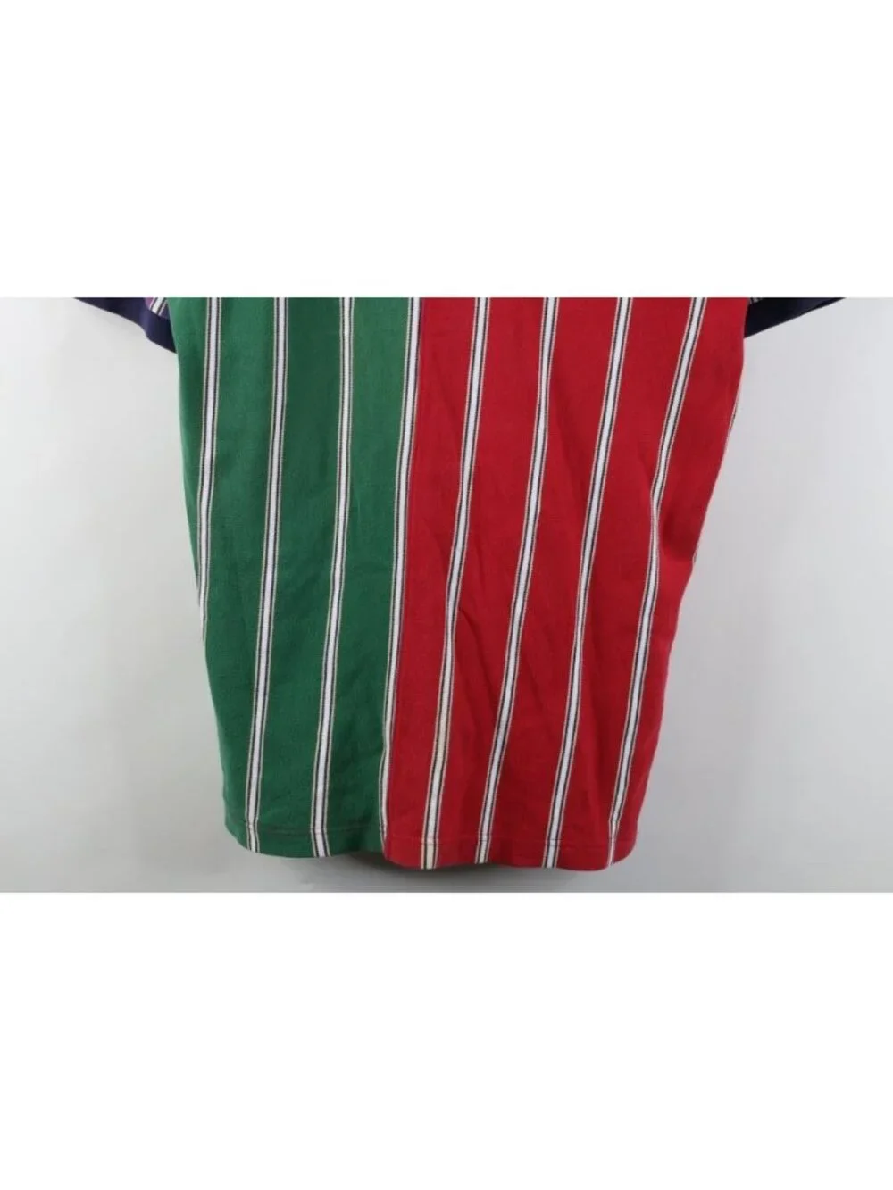 Vintage 90s Chaps Ralph Lauren Mens LT Rainbow Striped Rugby Polo Shirt Cotton